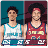 Charlotte Hornets (65) Vs. Cleveland Cavaliers (76) Third-fourth Period Break GIF - Nba Basketball Nba 2021 GIFs