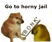 Horny Jail Bonk GIF - Horny Jail Bonk Dog GIFs