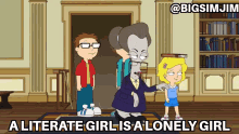A Literate Girl Is A Lonely Girl Roger Smith GIF - A Literate Girl Is A Lonely Girl Roger Smith Steve Smith GIFs
