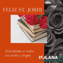 Isolana Sant Jordi Books GIF - Isolana Sant Jordi Books Rose GIFs