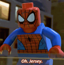 Spider Man Oh Jersey GIF - Spider Man Oh Jersey Lego GIFs