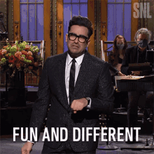 Fun And Different Dan Levy GIF - Fun And Different Dan Levy Saturday Night Live GIFs