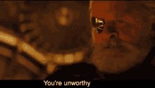 Odin You Are Unworthy GIF - Odin You Are Unworthy Thor GIFs
