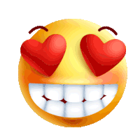 High As Fuck Heart Eyes Sticker - High As Fuck Heart Eyes Smile Stickers