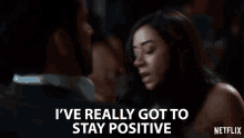 Ive Really Got To Stay Positive Aimee Garcia GIF - Ive Really Got To Stay Positive Aimee Garcia Ella Lopez GIFs