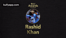 Icc Awards Of The Decade || Rashid Khan ||.Gif GIF - Icc Awards Of The Decade || Rashid Khan || Trending Cricket GIFs