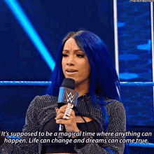 Sasha Banks Its Supposed To Be A Magical Time GIF - Sasha Banks Its Supposed To Be A Magical Time Where Anything Can Happen GIFs