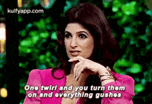 One Twirl And You Turn Themon And Overything Gushos.Gif GIF - One Twirl And You Turn Themon And Overything Gushos Twinkle Khanna Face GIFs