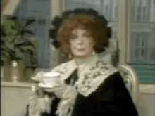 Maggie Smith Dame GIF - Maggie Smith Dame Coffee GIFs