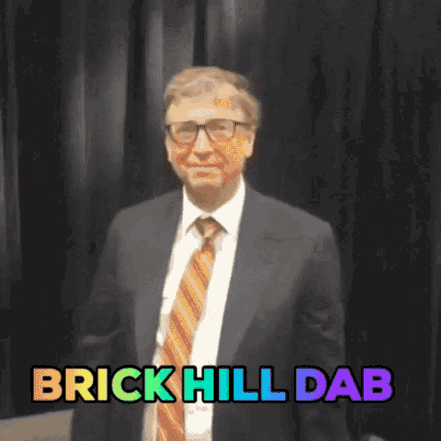 Brick Hill Dab GIF - Brick Hill Dab Bill Gates GIFs