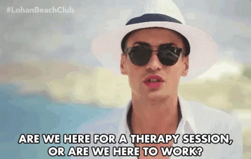 Are We Here For Therapy Session Or Are We Here For Work Asking GIF - Are We Here For Therapy Session Or Are We Here For Work Asking Questioning GIFs