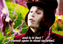 Johnny Depp Willy Wonka GIF - Johnny Depp Willy Wonka Frowned Upon GIFs