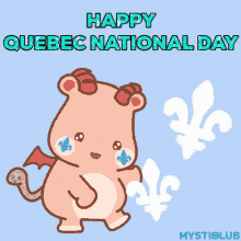 happy quebec national day national day cute quebec celebrate