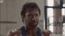 Chuck Norris Workout GIF - Chuck Norris Workout Strong GIFs