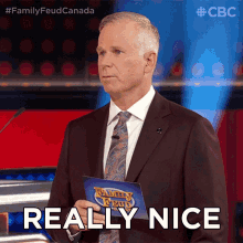 Really Nice Family Feud Canada GIF - Really Nice Family Feud Canada Very Good GIFs