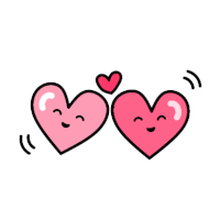 Object Heart Sticker - Object Heart Couple Stickers
