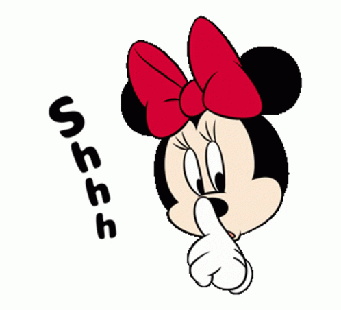shhhh,Minnie Mouse,quiet,gif,animated gif,gifs,meme.