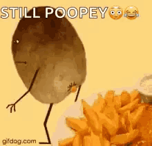 diarrhea poop potato french fries