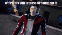 Travis Touchdown Wtf GIF - Travis Touchdown Wtf No Comments GIFs