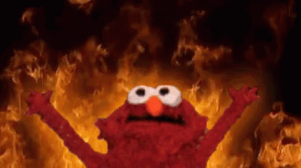 Elmo Burning GIF - Elmo Burning Burn - Descubre & Comparte GIFs