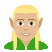 elf joypixels man elf male elf long hair