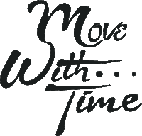 Move With Time Graphic Sticker - Move With Time Graphic Logo Stickers