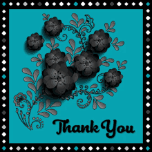Thank You Teal GIF - Thank You Teal Flowers GIFs