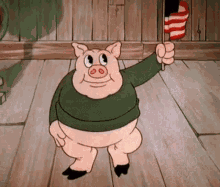 Looney Tunes American Flag GIF - Looney Tunes American Flag Porky Pig GIFs
