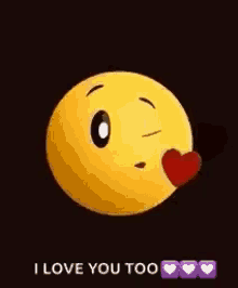 Blow Kiss Emoji GIF - Blow Kiss Emoji I Love You Too Babe GIFs