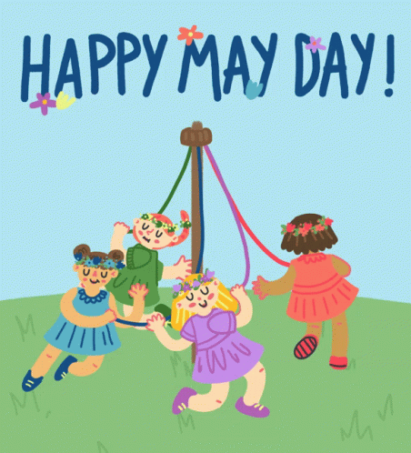 May Day May Pole GIF - May Day May Pole Flowers GIFs