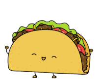 Happy Taco Sticker - Happy Taco Stickers