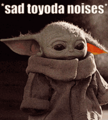 Sad Toyoda GIF - Sad Toyoda Baby Yoda Sad GIFs
