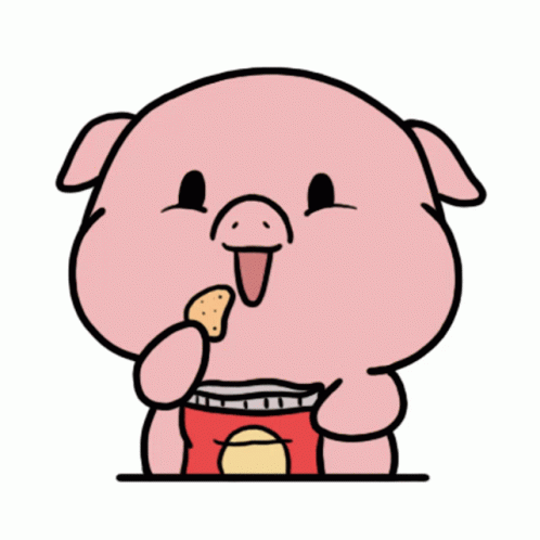 Pig Chip GIF - Pig Chip Eat GIFs