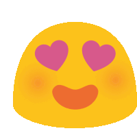 Heart Eye Emoji Sticker - Long Livethe Blob Smiling Hearts Stickers