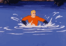 Aquaman Cant Swim GIF - Aquaman Cant Swim Help GIFs