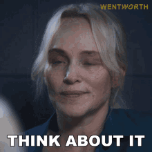 Think About It Marie Winter GIF - Think About It Marie Winter Wentworth GIFs