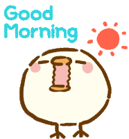 Good Morning しらたま Sticker - Good Morning しらたま Shiratama Stickers