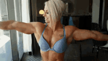 Female Muscle Flex GIF - Female Muscle Flex Biceps GIFs
