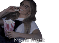 Movie Popcorn Sticker - Movie Popcorn Funny Stickers
