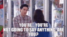 Superstore Jonah Simms GIF - Superstore Jonah Simms Youre Not Going To Say Anything GIFs