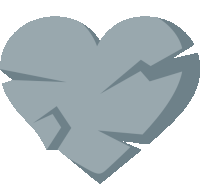 Stone Heart Joypixels Sticker - Stone Heart Heart Joypixels Stickers