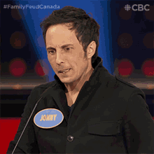 Thinking Jonny Harris GIF - Thinking Jonny Harris Family Feud Canada GIFs