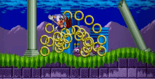 Sonic The Hedgehog Rings GIF - Sonic The Hedgehog Rings Taking Damage GIFs