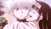 Anime Couple Kiss Cheek GIF - Anime Couple Kiss Cheek GIFs