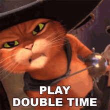 Play Double Time Puss GIF - Play Double Time Puss Puss In Boots The Last Wish GIFs