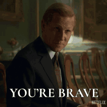 Youre Brave Tobias Menzies GIF - Youre Brave Tobias Menzies Prince Philip GIFs
