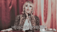Hello Everybody Miley Cyrus GIF - Hello Everybody Miley Cyrus Released GIFs