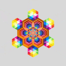 Mindblown Rainbow GIF - Mindblown Rainbow Hexagons GIFs