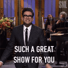 Such A Great Show For You Dan Levy GIF - Such A Great Show For You Dan Levy Saturday Night Live GIFs