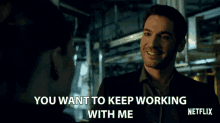 You Want To Keep Working With Me You Like Me GIF - You Want To Keep Working With Me You Like Me Co Worker GIFs